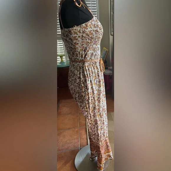 SOLD OUT- Umgee Mix Print Spaghetti Strap
Smocked Sweetheart Neckline Jumpsuit - Picture 5 of 6